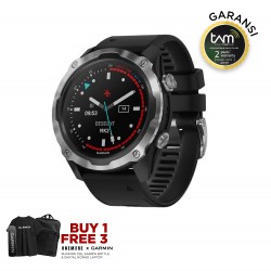 Garmin Descent MK2 Stainless Steel with Black Band