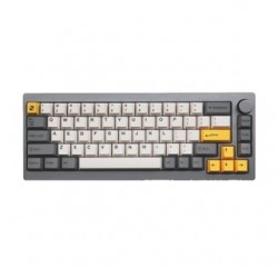 Noir Z1 Space Grey 65% Full Build Custom Mechanical Keyboard KTT KU Orange