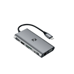 Noir NUHC110 - 10 in 1 USB TYPE C HUB TO HDMI 4K LAN USB 3.0 Fast Charging Macbook