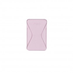 Neo Tap Pink - Magnetic Smartphone Leather Wallet Stand for iPhone/Android 