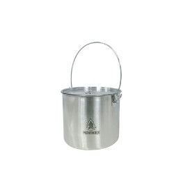 Pathfinder Stainless Steel 120oz Bush Pot And Lid