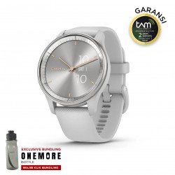 Garmin Vívomove Trend - Silver Stainless Steel Bezel with Mist Gray Case and Silicone Band