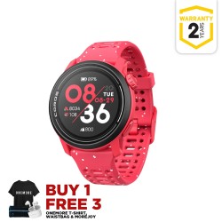 Coros Pace 3 GPS Sport Watch Red Silicone