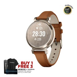 Garmin Lily 2 Classic Cream Gold with Tan Leather