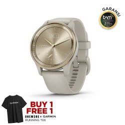 Garmin Vívomove Trend - Cream Gold Stainless Steel Bezel with French Gray Case 