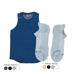 Tomo Active Bundle / Aeroshell Sleeveless Tank Top + Socks Ankle Cut