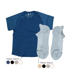 Tomo Active Bundle / Aeroshell Short Sleeve Shirt + Socks Ankle Cut