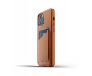 Mujjo - Leather Wallet Case for iPhone 12 Mini Tan