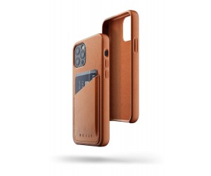 Mujjo - Leather Wallet Case for iPhone 12 Mini Tan