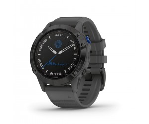 Garmin Fenix 6 Pro Solar - Black w/ Slate Gray Band