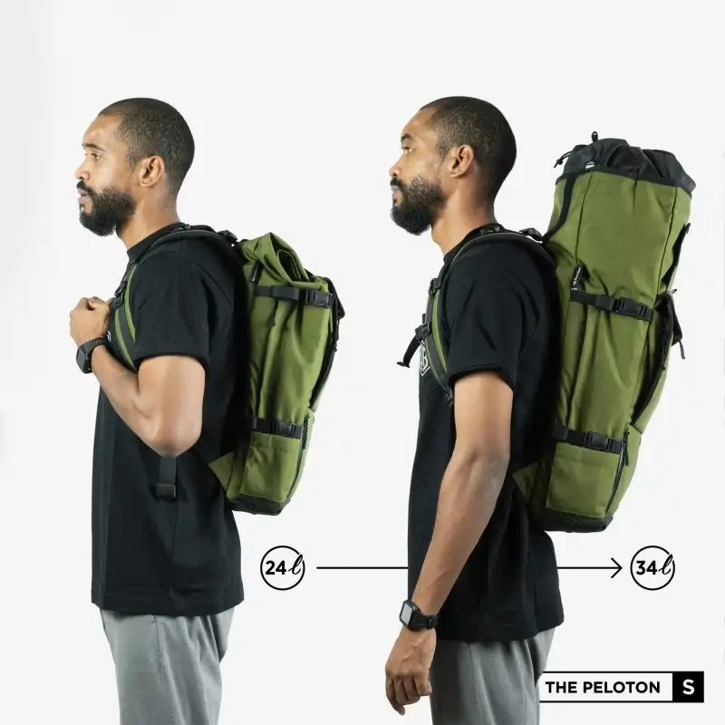 JUAL LBB The Peloton Small Rolltop Backpack Black Authorized