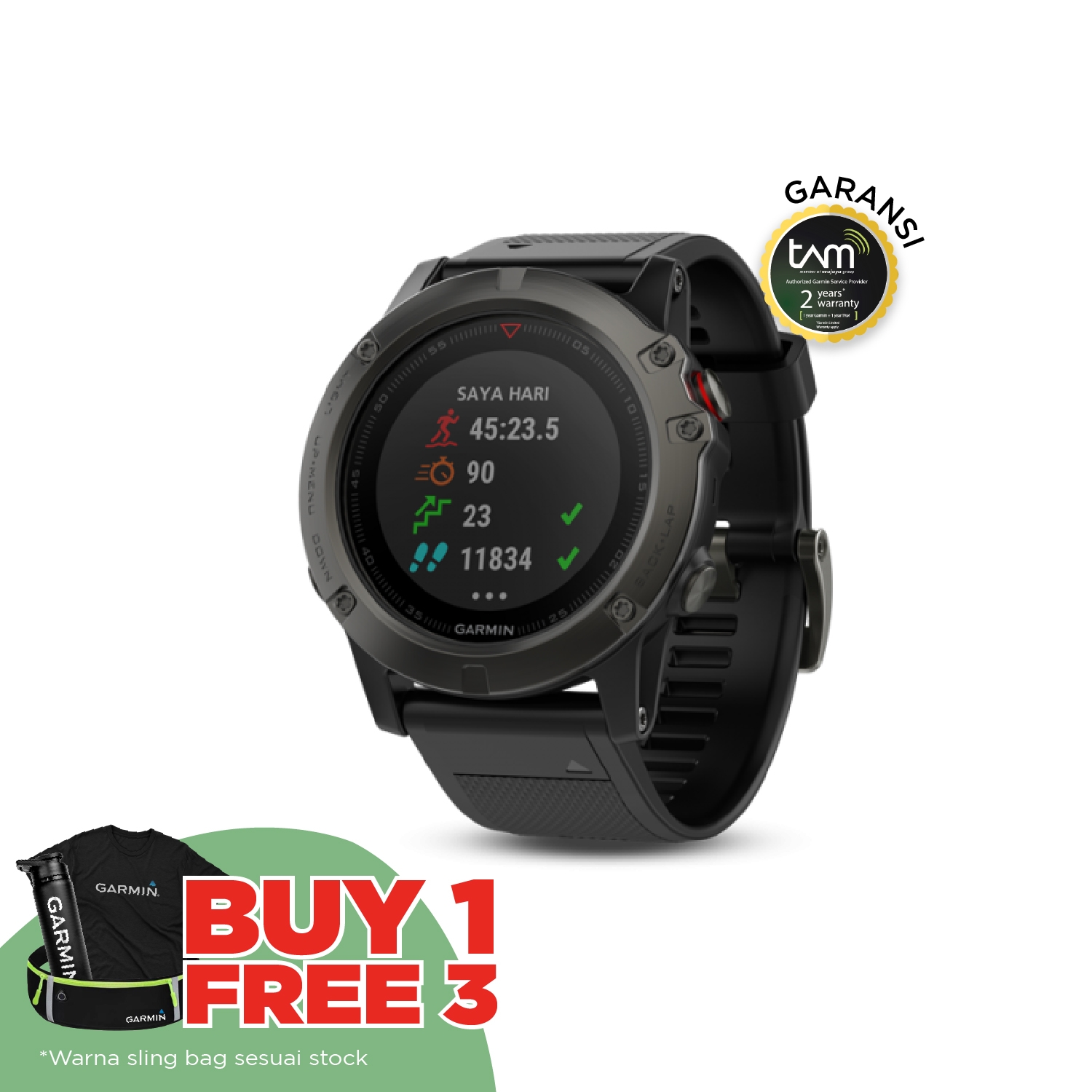 fenix 5 plus slate grey