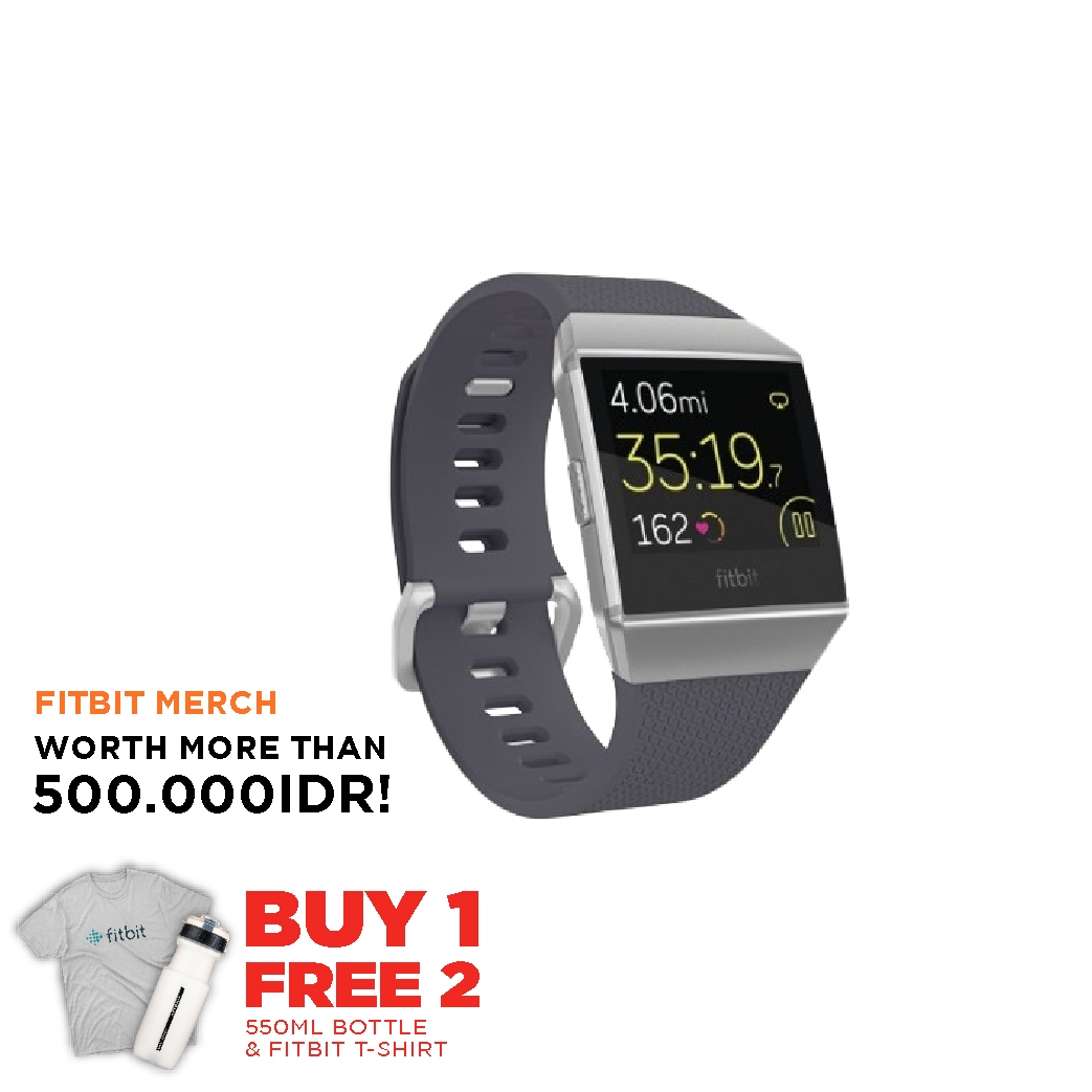 fitbit ionic blue grey white